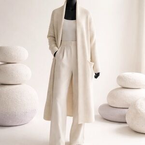 Sen Distressed Ladder Back Duster Cardigan